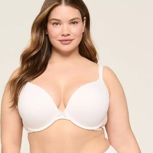 Lane Bryant Cacique Cotton Boost Plunge Bra